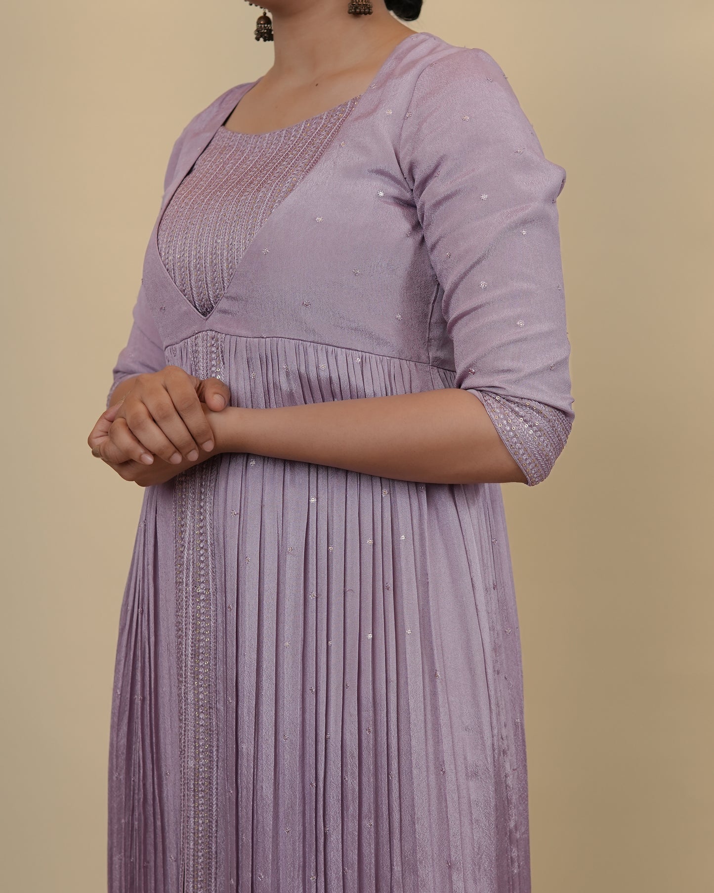 Elegant lavender top & pants