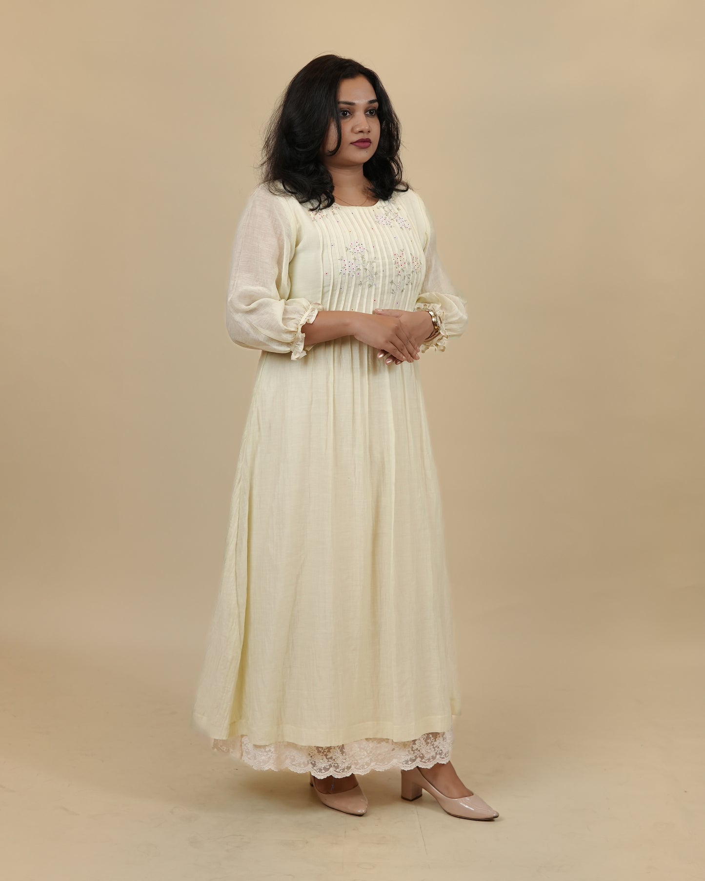 Elegant Vintage A-Line Dress