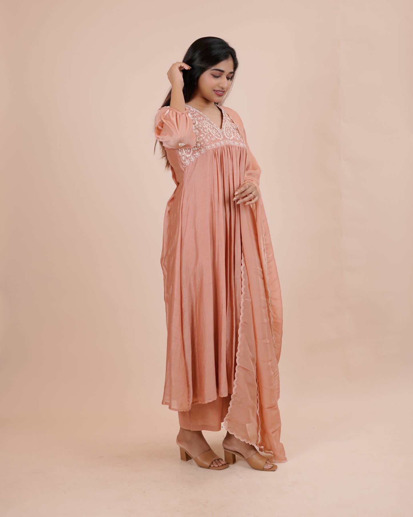 Elegant Pink Ethnic Kurta Set