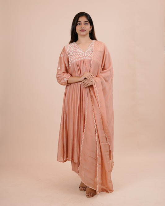 Elegant Pink Ethnic Kurta Set