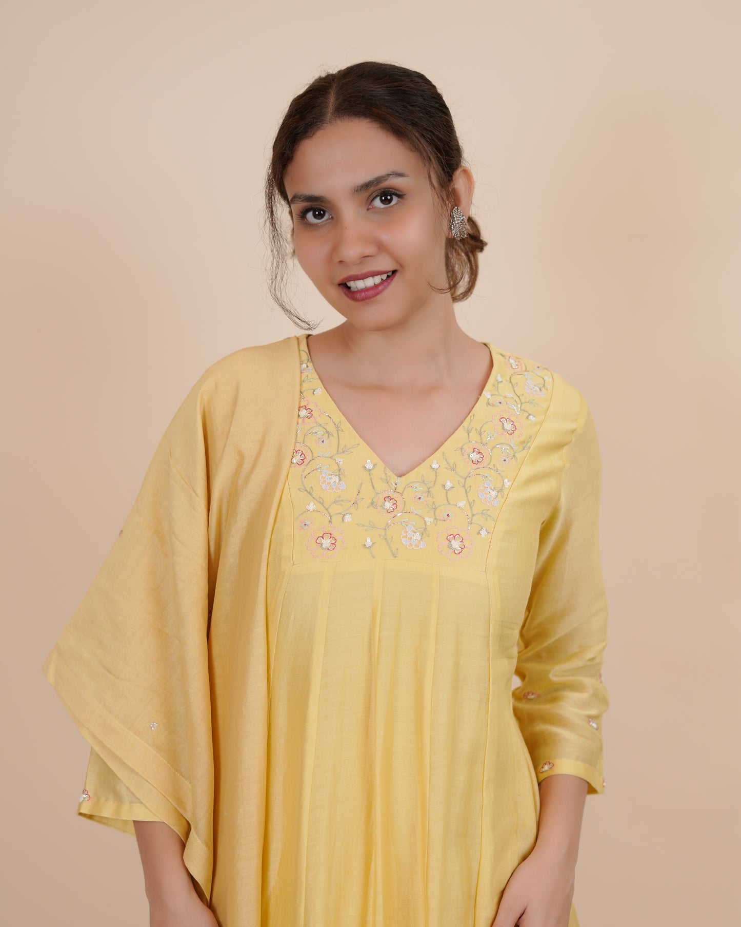Elegant Yellow Maxi Dress