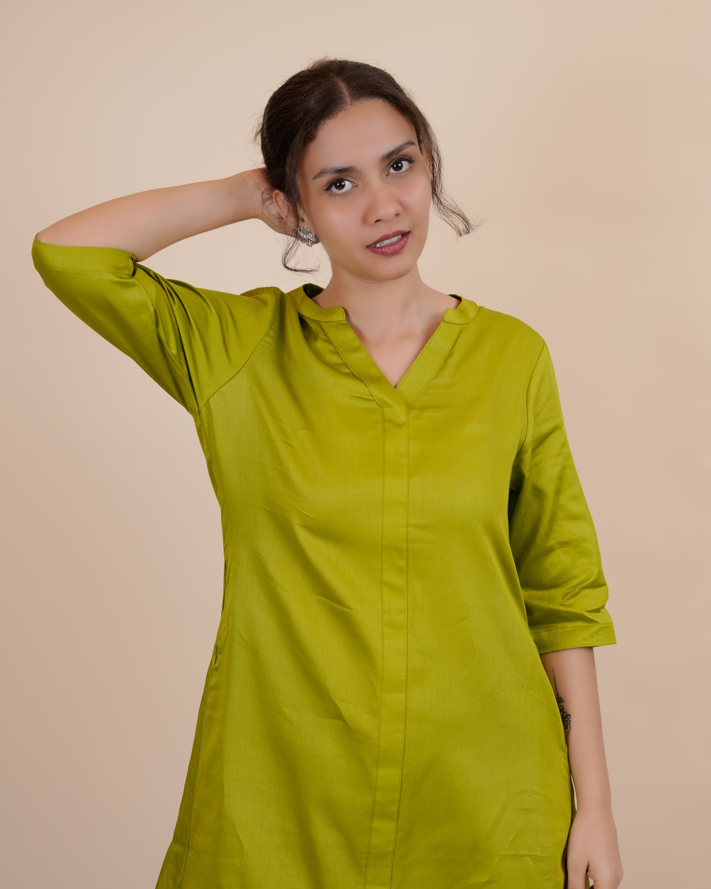 Chic Olive Green Tunic