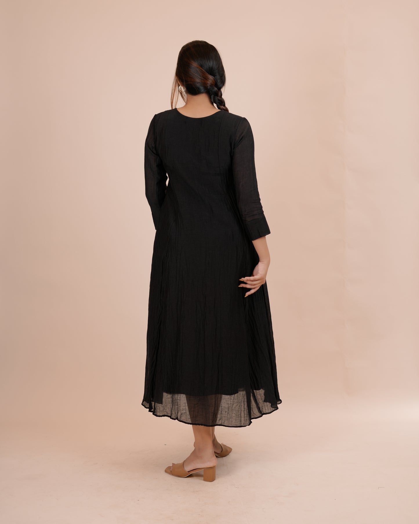 Elegant Black Anarkali Dress