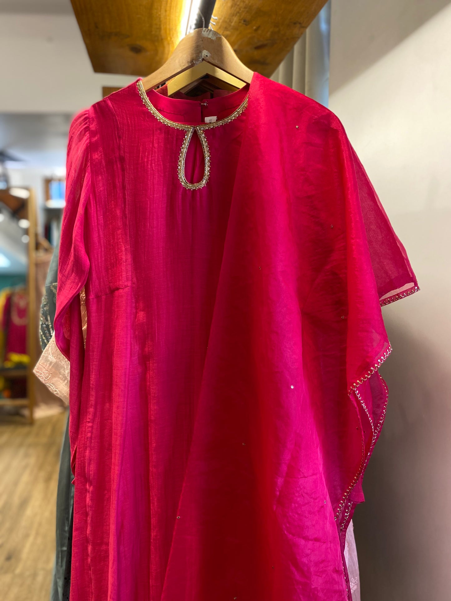 Hot Pink dress and duppatta