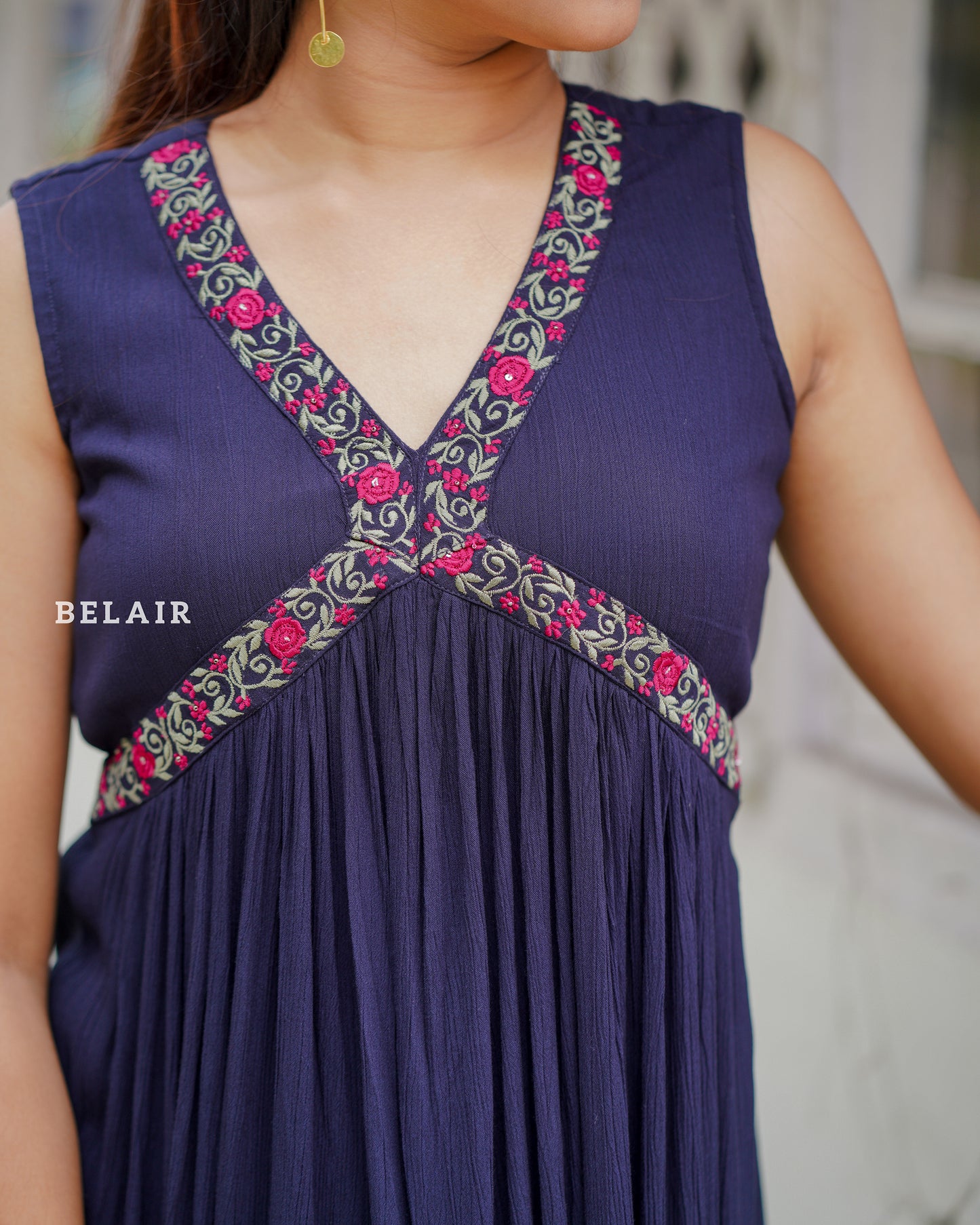 Navy blue alia dress